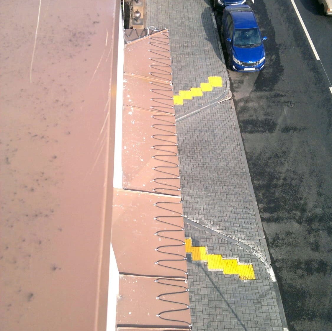 Уложенный греющий кабель на крыше, Жуковский МО